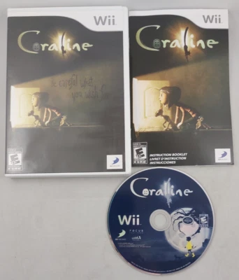 Coraline (Nintendo Wii, 2009) CIB / Complete - Tested - Image 1 of 4