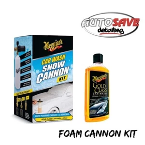 Meguiars Kit Cannone Neve Autolavaggio + Autolavaggio Classe Oro Meguiar 473ML - Foto 1 di 1