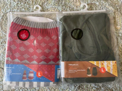 NIP—2 VIBRANT LIFE PET SWEATER M. 20-50lbs , Beagle￼ standard poodle 20” - Image 1 of 4