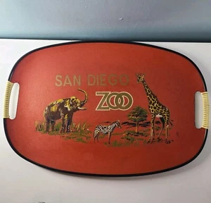 Vintage San Diego Zoo Souvenir Tray Mid Century Retro  - Picture 1 of 13