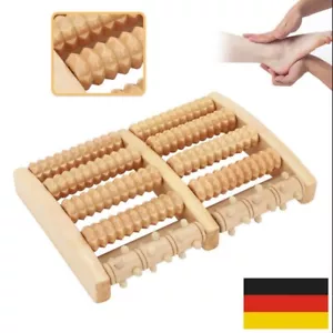 Fußmassagegerät für beide Füße mit 10 Holzwalzen Massageroller Fußroller NEU - Bild 1 von 10