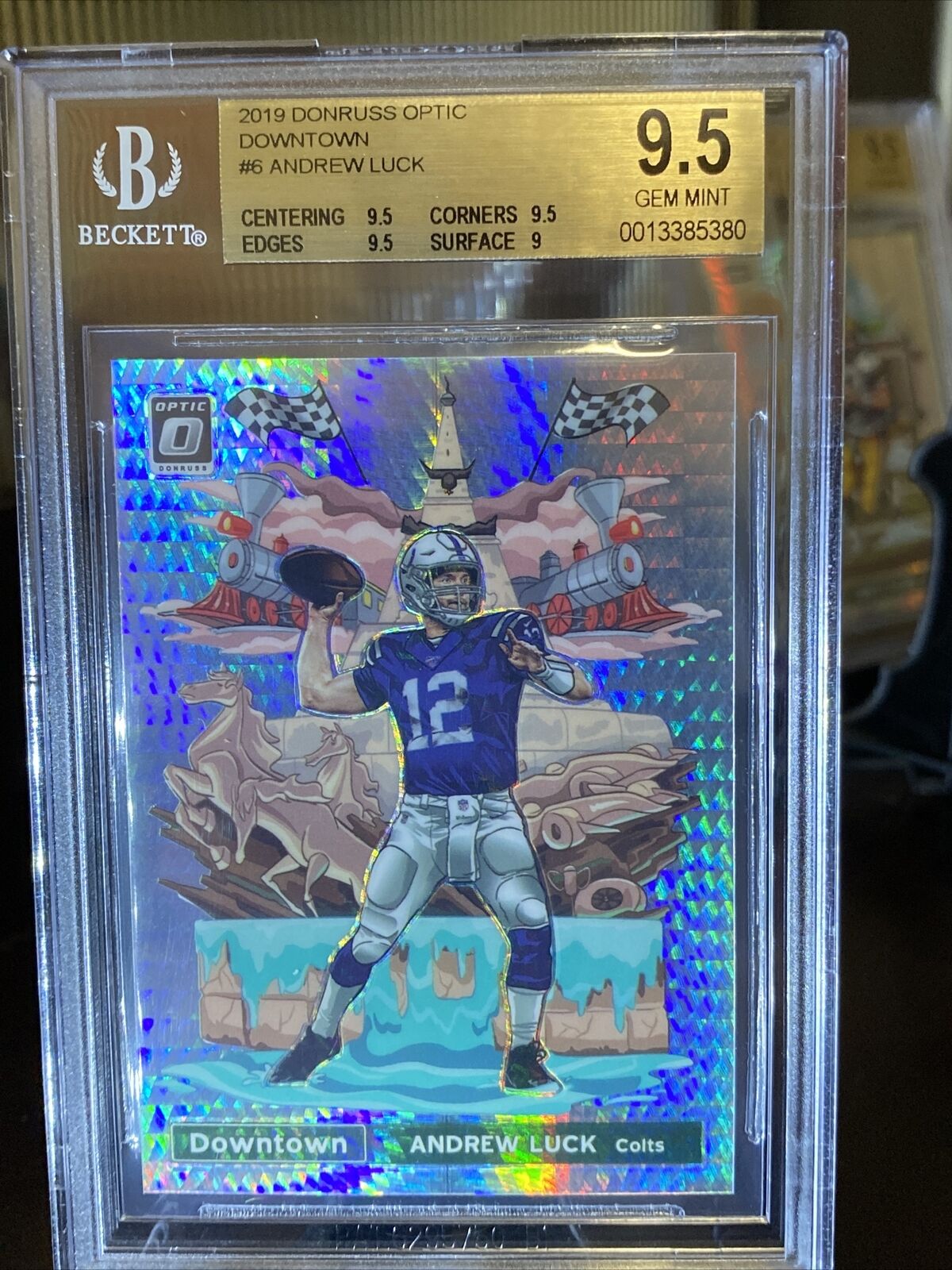2019 Downtown Andrew Luck Optic DT-6 BGS 9.5 💎 Indy Colts QB1 👀 Captain! 🍀