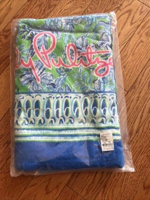 NUEVO: CARRETE LILLY PULITZER Toalla de Playa Cabana Verde KEEPIN IT Foto 1 de 3
