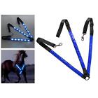 LED Horse Breastplate Collar Adjustable Equestrian Safety Equipment for