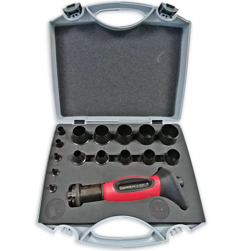 EMPORTE PIECE JUMELABLE RACODON DE 3 à 30 POIGNEE AMORTISSANTE - Photo 1/2