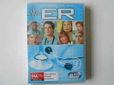 ER The Complete Season 9 - DVD 6 Disc Set - region 4 - ** New and Sealed ** - Image 1 of 3