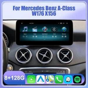 Radio de coche inalámbrico CarPlay 12,3"" GPS DSP para Mercedes A W176 C117/X117 GLA X156 - Imagen 1 de 18