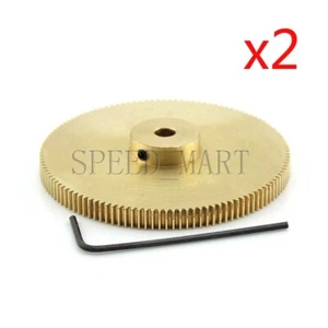 2pcs 3mm Bore 120 Teeth 5mm Teeth Width 0.5 Module Motor Metal Brass Gear Wheel - Picture 1 of 5