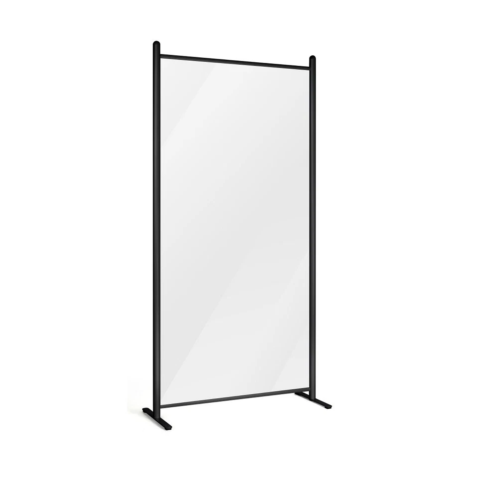 Separador de Pared Transparente Oficina Separador de Habitación Aluminio - De Pie Foto 1 de 1