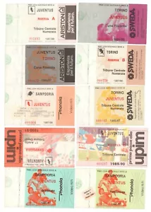 LOT 37 SOCCER MATCH TICKET MILAN JUVENTUS SAMPDORIA INTER TORINO FIORENTINA COMO - Picture 1 of 4