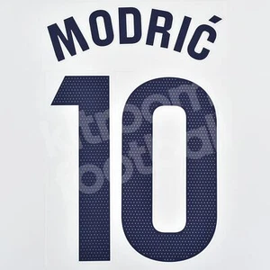 2023-24 Real Madrid Home Name Number Set #10 MODRIC La Liga Repro - Imagen 1 de 2
