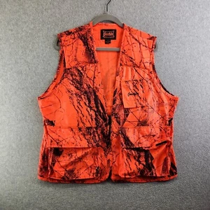 Gamehide Vest Mens M Blaze Orange North Camo Sneaker Padded Shoulder Safety - Picture 1 of 17