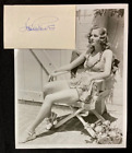 Vintage Joan Fontaine hand signed auto! 3x5 card w/8x10 photo w/coa JSA avail CF