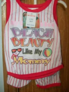 WCK 6 Mesi Il Mio Obiettivo è Beach Beauty Like My Mommy Estate Senza Maniche 2 Pezzi - Foto 1 di 3