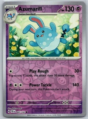 Azumarill 065/162 Reverse Holo SV05: Temporal Forces NM - Image 1 of 2