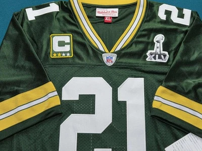 CHARLES WOODSON 定制 * XL * S. BOWL XLV 球衣,缝制! — 第 1/4 张图片
