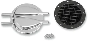 Kuryakyn Motorcycle Stinger Vented Trap Door For Hyperchargers Black / Chrome - Picture 1 of 1