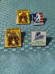 4 VTG. Hockey Pins - Picture 1 of 10