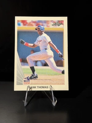 💥 1990 Leaf Frank Thomas Rookie RC # 300 White Sox - Image 1 of 2