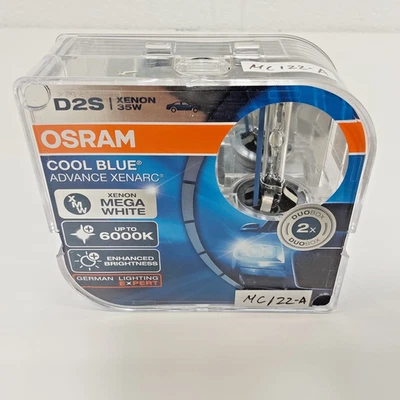 Like New! Osram D2S Cool Blue Advance HID Xenon Headlight Bulbs 66240CBA 2-Pack - Image 1 of 4