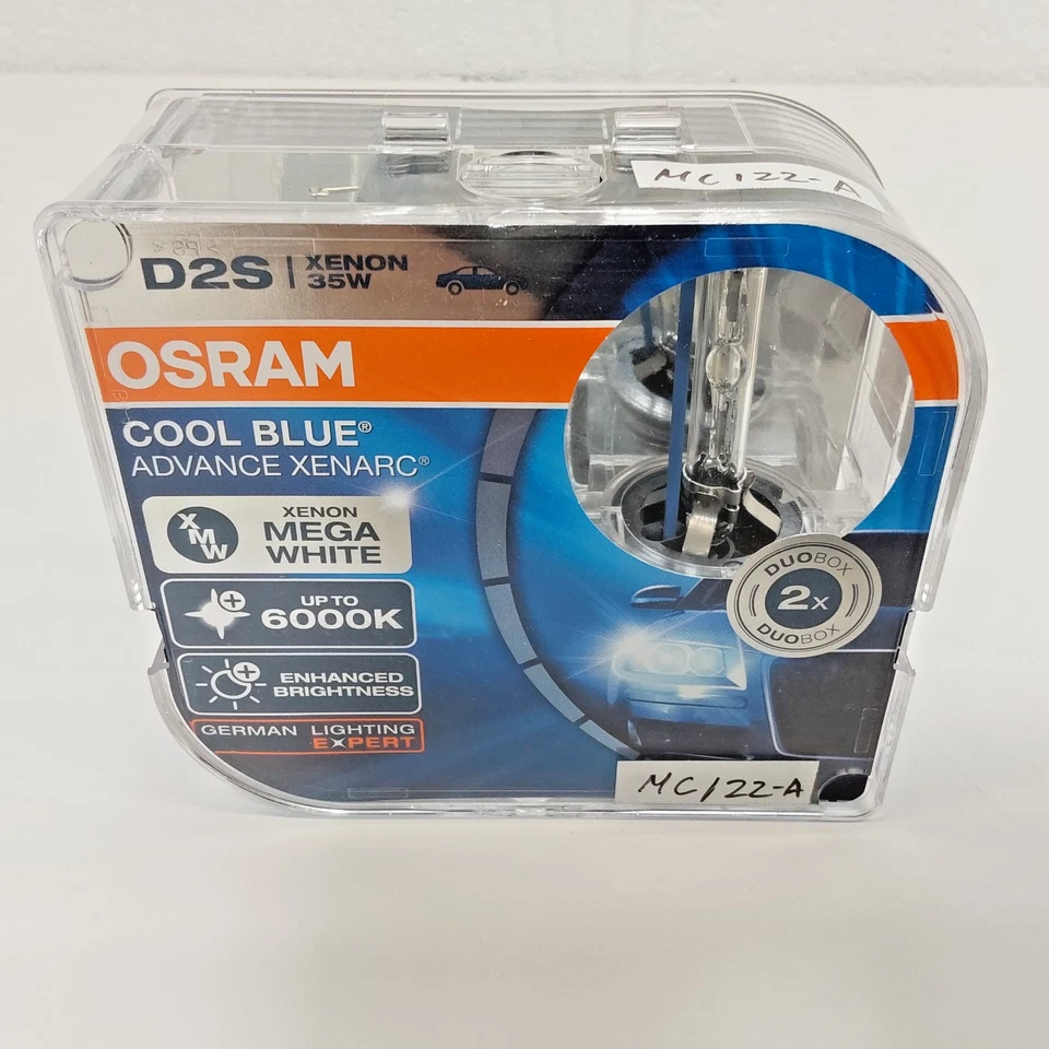Like New! Osram D2S Cool Blue Advance HID Xenon Headlight Bulbs 66240CBA 2-Pack - Image 1 of 4