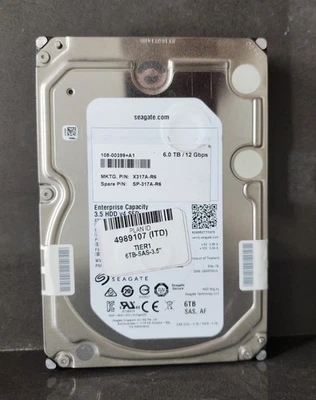 NetApp 6TB SAS 12G 7.2K 3.5 HDD Seagate SP-321A-R6 - Image 1 of 3