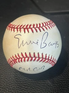 Ernie Banks Signed Rawlings Baseball JSA COA “Mr. Cub" Chicago Cubs HOF - Picture 1 of 6