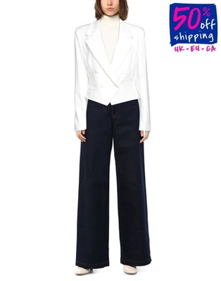 RRP€302 WEILI ZHENG Gabardine Blazer Jacket Size S Double-Breasted Lined - Image 1 of 4