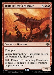 MTG TRUMPETING CARNOSAUR EXC - CARNOSAURO RUGGENTE 171 - LCI PP - MAGIC - Picture 1 of 1