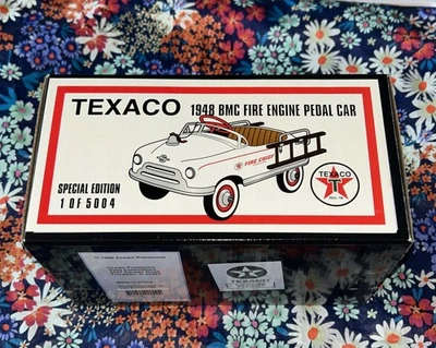 Texaco Fire Engine Pedal Car Bank & 1948 BMC Fire Engine Pedal Car ( 1 Of 5004) - Image 1 of 4