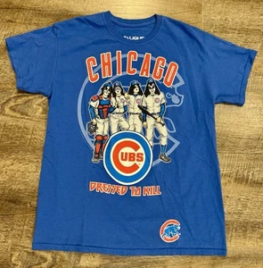 MLB Chicago Cubs KISS Dressed To Kill Shirt Adult Medium - Picture 1 of 4