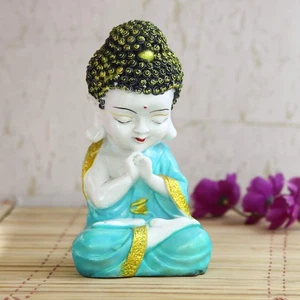 Figura Monje Niño (11cm x 8cm x 18cm, Verde) - Imagen 1 de 3