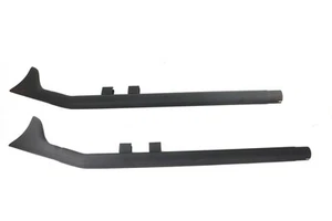 HARLEY FLT Upsweep Straight Fishtail Set Black fits 1995-2016 FLT, - Picture 1 of 3