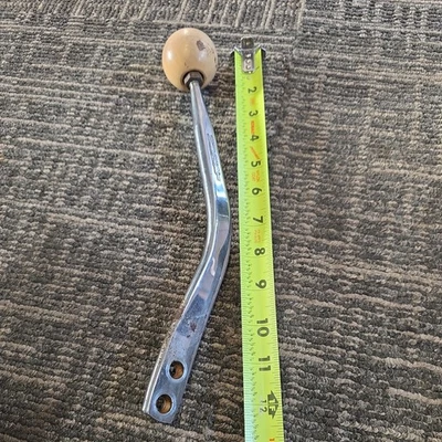 VINTAGE HURST chrome Stick Shifter Knob 8009 number on around 12 in long  - Image 1 of 4