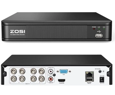 Grabadora de video digital DVR Zosi 8 canales 1080P HD (ZR08VMA/ZR08VNA) Foto 1 de 3