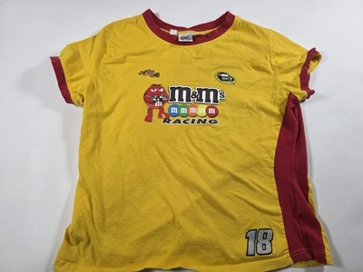 Camiseta De Colección NASCAR "M&M's Racing #18 Kyle Busch" Gráfica Amarilla Para Mujer Talla XL Foto 1 de 4