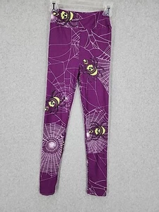 NEU LulaRoe Halloween Spinne/Netz lila/grün Farbe Jugend L/XL Leggings - Bild 1 von 7