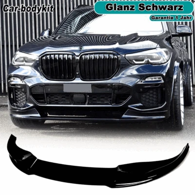 Glanz Schwarz Frontspoiler Front Lippe Passt für BMW X5 G05 M Paket 2019-2022 - Bild 1 von 4