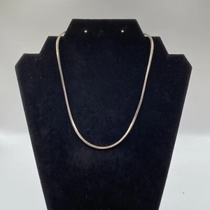 Sterling 925 Chain Necklace  16" From India (11.79 Grams) - Picture 1 of 8