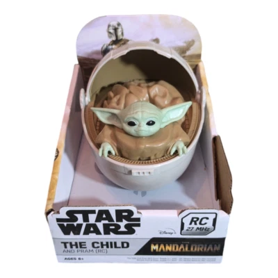 New The Child And Pram RC 27 MHz W/ Remote Grogu Star Wars Mandalorian Baby Yoda - Image 1 of 4