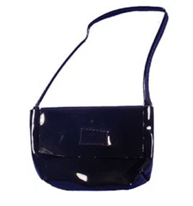 Black Patent Shoulder Bag Fits 18" American Girl Dolls - Picture 1 of 1