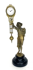 Estilo Alemán Latón Cebolla Niño Figura 8 Días Swinging Swinger Reloj - CALIDAD SUPERIOR - Imagen 1 de 7