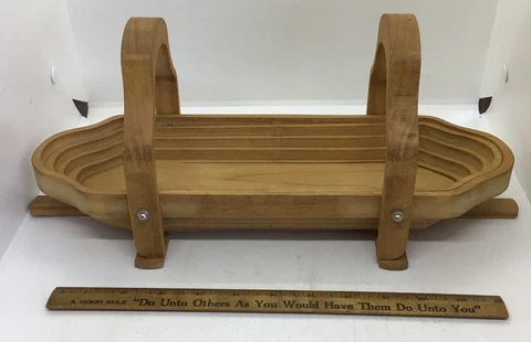 Collapsible Wooden Basket Handcrafted By Woodland Craft Designs Oxford Ohio Cover