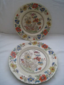 SCARCE PAIR C. 1813-48 “MASON’S PATENTED IRONSTONE CHINA” 10¼” PLATES CHINOISERI - Picture 1 of 5