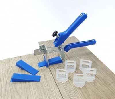 Carrelage Système de Nivellement - Ensemble Bleu Aide Pose Plan Pattes - Photo 1/4