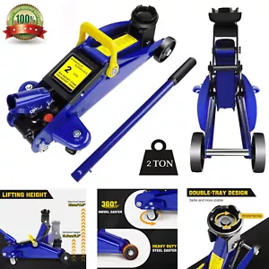 2Ton Hydraulic Floor Trolley Jack Quick Lifting Heavy Duty Car Van Lifting Steel - Picture 1 of 24