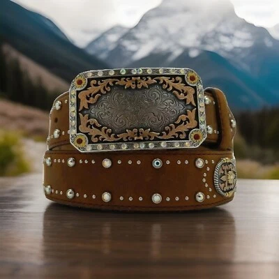 Cinturón Tony Lama CENTENNIAL Showgirl Talla 32 Nuevo Con Etiquetas Foto 1 de 4