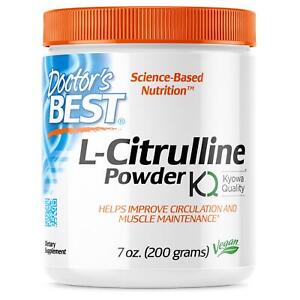 Doctor's Best L-Citrulline Powder 200g, Support Circulation and Muscle Health