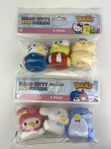 Hello Kitty And Friends Duckz Set Of 6 Rubber Ducks Jeep Collection - Picture 1 of 2