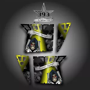 Pro Armor Door Graphics Polaris RZR XP 900 800 08-14 RZR S Grim Reaper Evasive - Bild 1 von 1